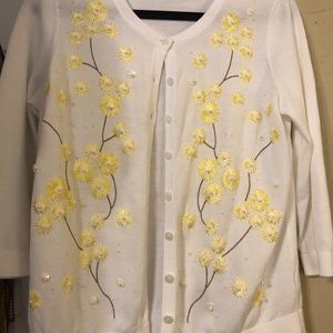 BEAUTIFUL embroidered embellished sweater